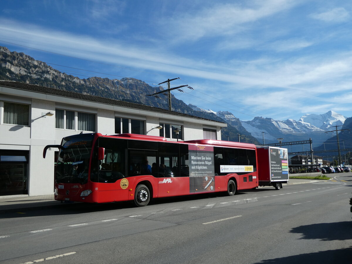 (229'416) - AFA Adelboden - Nr. 95/BE 26'774 - Mercedes am 18. Oktober 2021 beim Bahnhof Frutigen