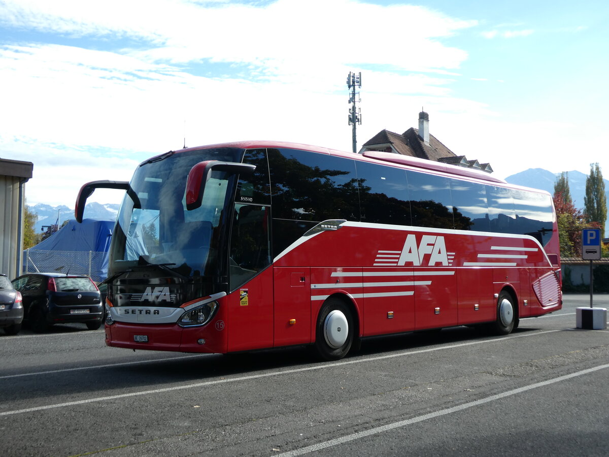 (229'465) - AFA Adelboden - Nr. 15/BE 26'702 - Setra am 19. Oktober 2021 in Thun, Seestrasse