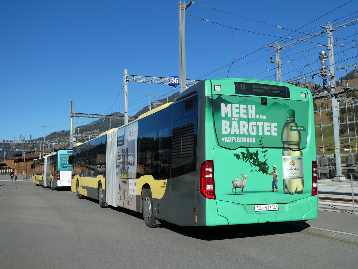 (229'862) - STI Thun - Nr. 164/BE 752'164 - Mercedes am 24. Oktober 2021 beim Bahnhof Zweisimmen