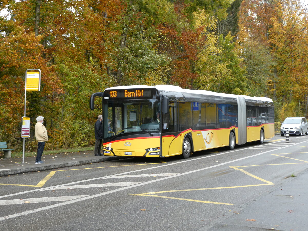 (229'990) - PostAuto Bern - Nr. 11'150/BE 823'685 - Solaris (ex Nr. 685) am 4. November 2021 in Bern, Lindenhofspital