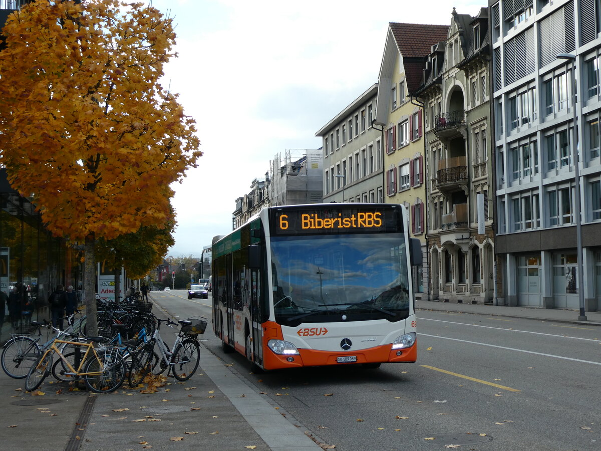 (230'187) - BSU Solothurn - Nr. 69/SO 189'069 - Mercedes am 8. November 2021 beim Hauptbahnhof Solothurn