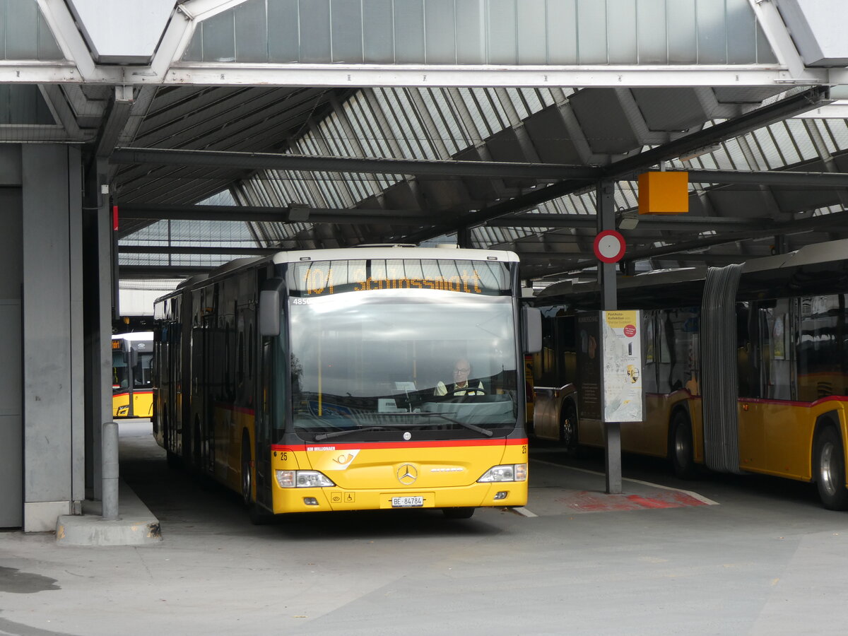 (230'214) - Steiner, Ortschwaben - Nr. 25/BE 84'784 - Mercedes (ex AVA Biel Nr. 9) am 9. November 2021 in Bern, Postautostation