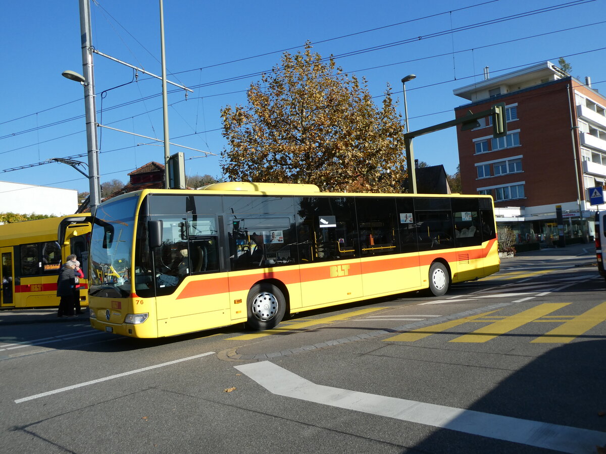 (230'253) - BLT Oberwil - Nr. 76/BL 124'812 - Mercedes am 9. November 2021 in Bottmingen, Schloss