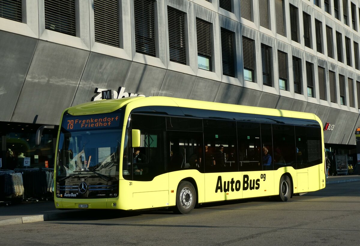 (230'280) - AAGL Liestal - Nr. 31/BL 20'985 - Mercedes am 9. November 2021 beim Bahnhof Liestal