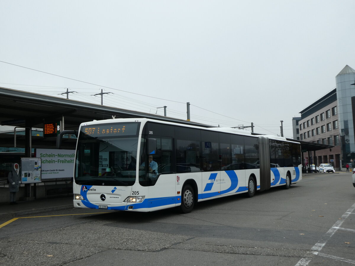 (230'474) - BOGG Wangen b.O. - Nr. 205/SO 21'996 - Mercedes am 11. November 2021 beim Bahnhof Olten