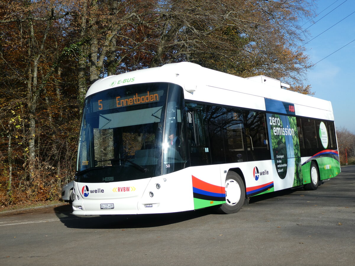 (230'504) - RVBW Wettingen - Nr. 50/AG 225'495 - Hess am 11. November 2021 in Baden, Baldegg