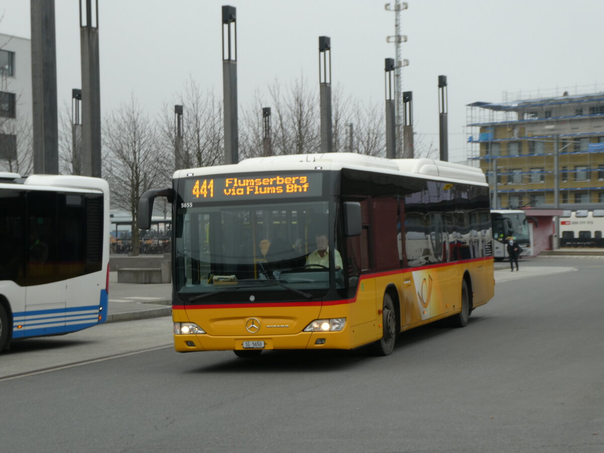 (230'565) - Heim, Flums - SG 5650 - Mercedes am 12. November 2021 beim Bahnhof Sargans