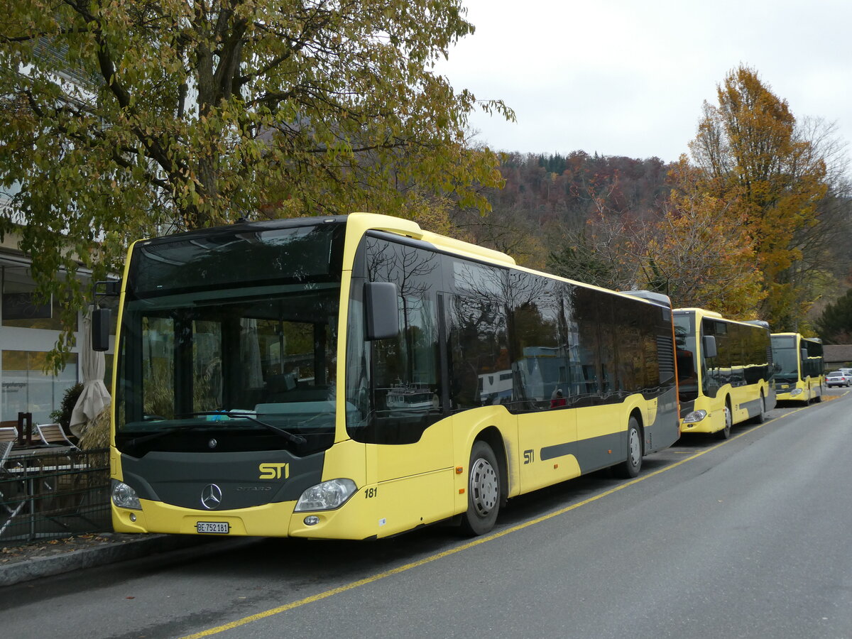 (230'770) - STI Thun - Nr. 181/BE 752'181 - Mercedes am 15. November 2021 bei der Schifflndte Thun