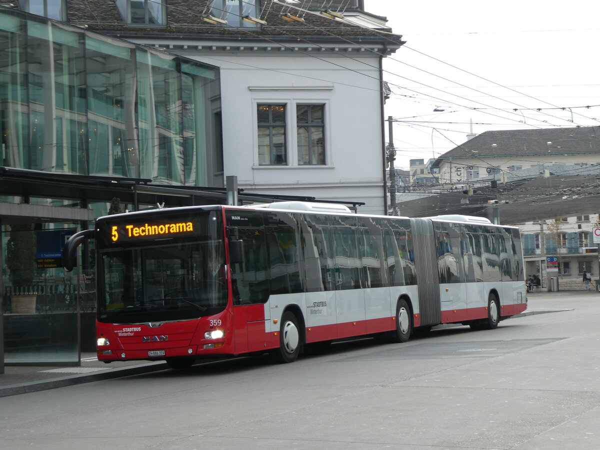 (230'846) - SW Winterthur - Nr. 359/ZH 886'359 - MAN am 21. November 2021 beim Hauptbahnhof Winterthur