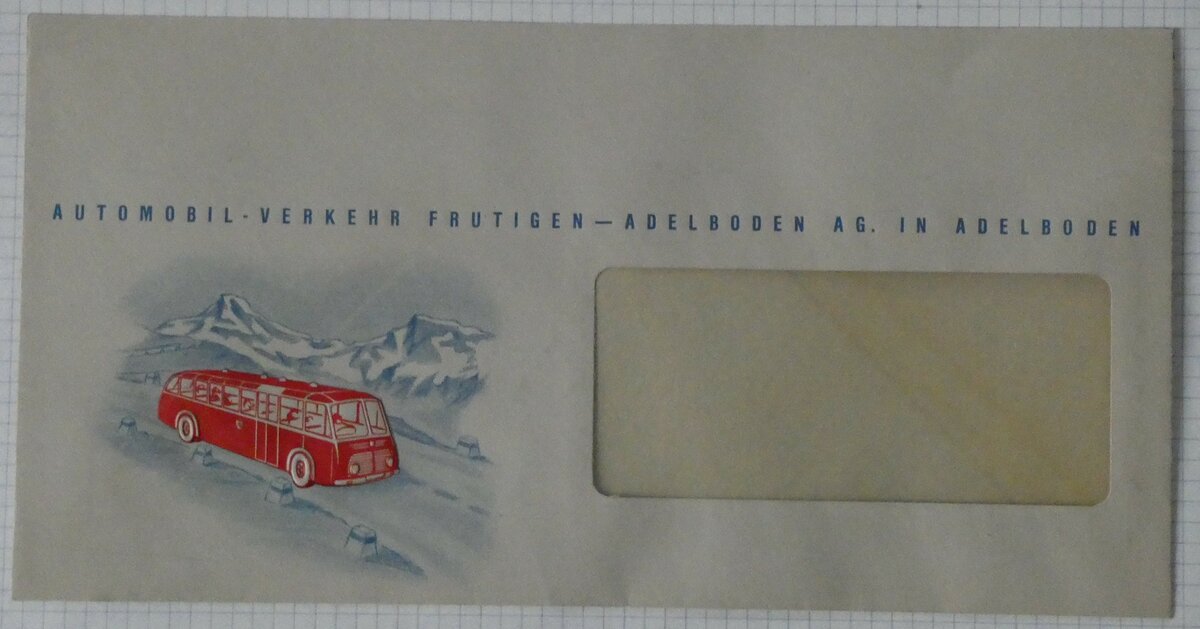 (231'210) - AFA-Briefumschlag um 1955 am 13. Dezember 2021 in Thun