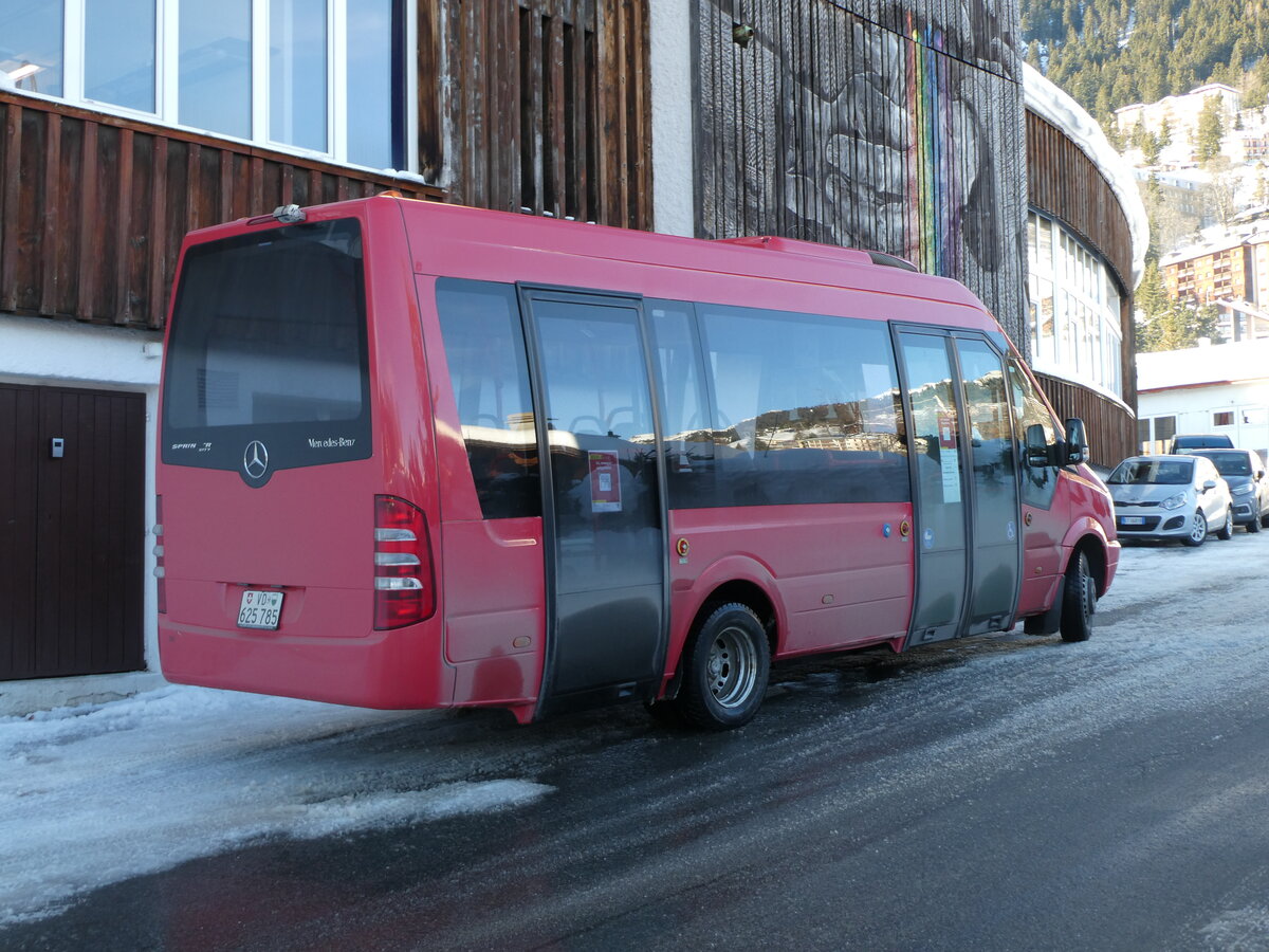 (231'266) - Leysin-Excursions, Leysin - VD 625'785 - Mercedes (ex VZO Grningen Nr. 251) am 14. Dezember 2021 in Leysin, Garage