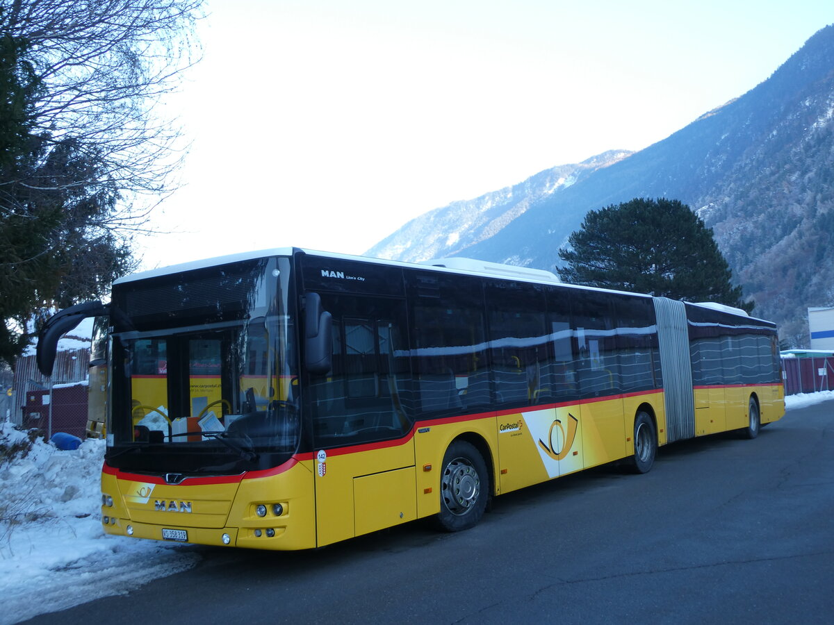 (231'500) - TMR Martigny - Nr. 142/VS 358'319 - MAN am 18. Dezember 2021 in Martigny, Garage