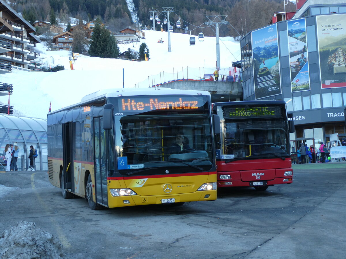 (231'623) - Lathion, Sion - Nr. 5/VS 24'726 - Mercedes (ex PostAuto Bern) am 1. Januar 2022 in Haute-Nendaz, Tlcabine