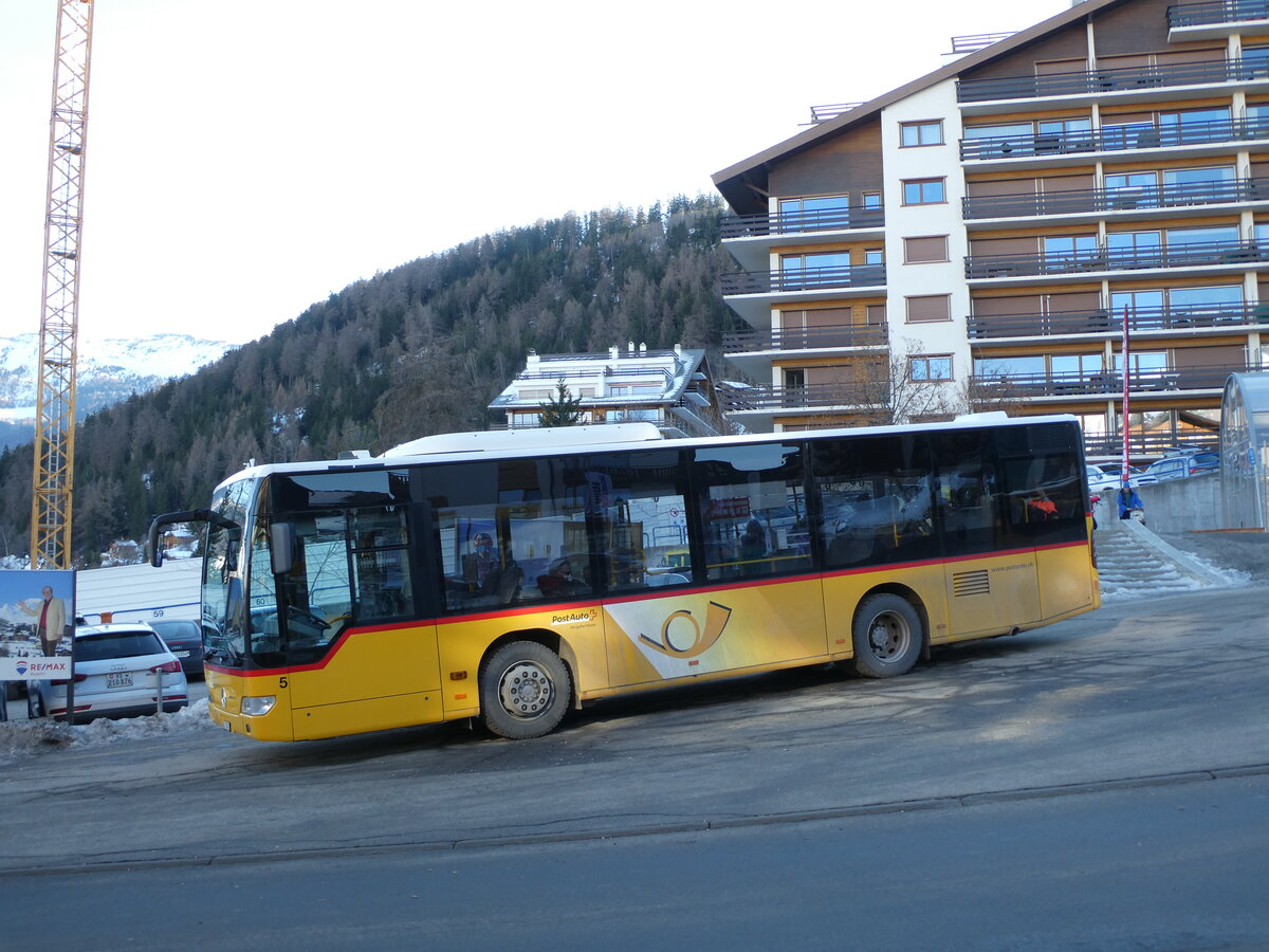 (231'641) - Lathion, Sion - Nr. 5/VS 24'726 - Mercedes (ex PostAuto Bern) am 1. Januar 2022 in Haute-Nendaz, Tlcabine