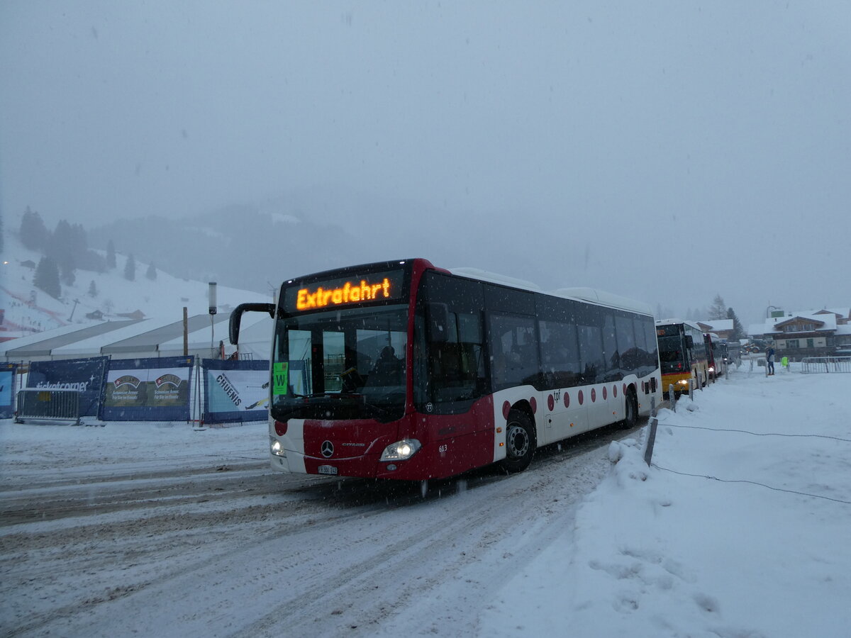 (231'821) - TPF Fribourg (Wieland 77) - Nr. 613/FR 300'242 - Mercedes am 9. Januar 2022 in Adelboden, Weltcup