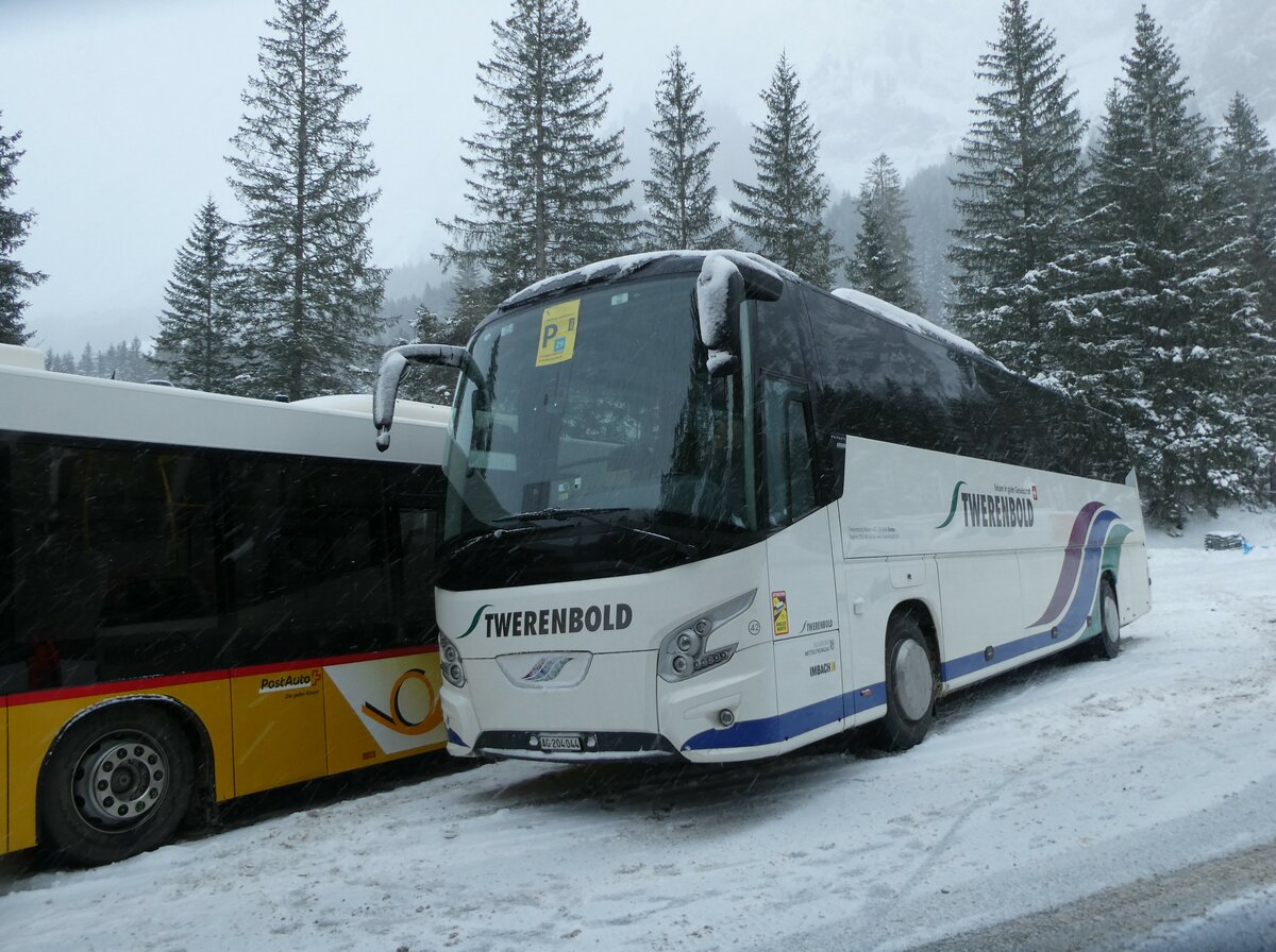 (231'868) - Twerenbold, Baden - Nr. 42/AG 204'044 - VDL am 9. Januar 2022 in Adelboden, Unter dem Birg