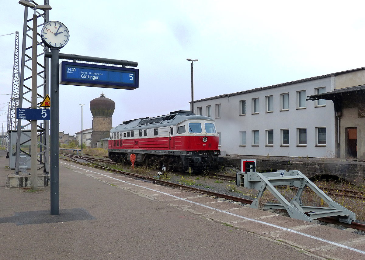 232 105 Bahnhof Nordhausen 02.09.2018
