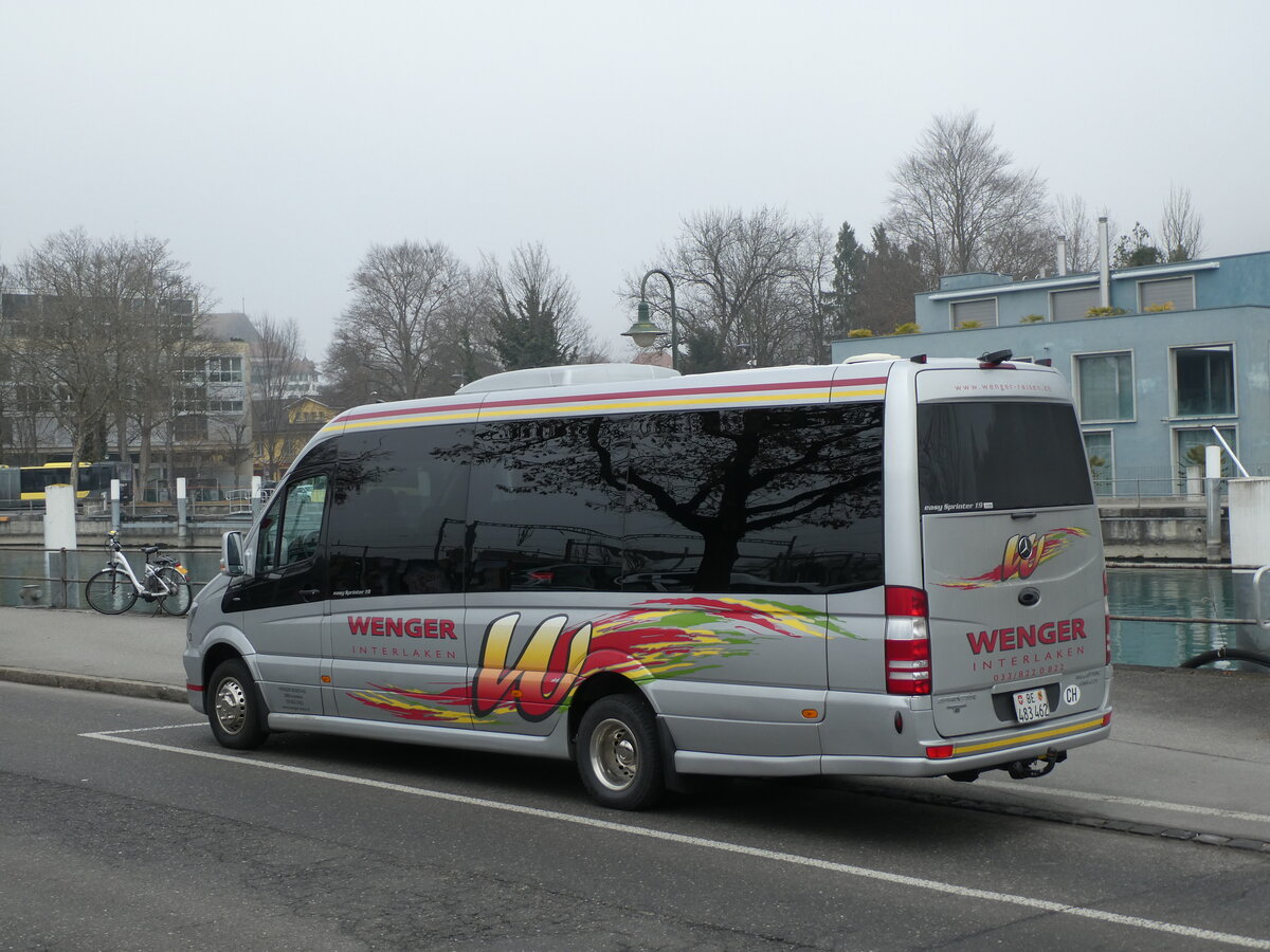 (232'023) - Wenger, Interlaken - Nr. 2/BE 483'462 - Mercedes am 15. Januar 2022 bei der Schifflndte Thun