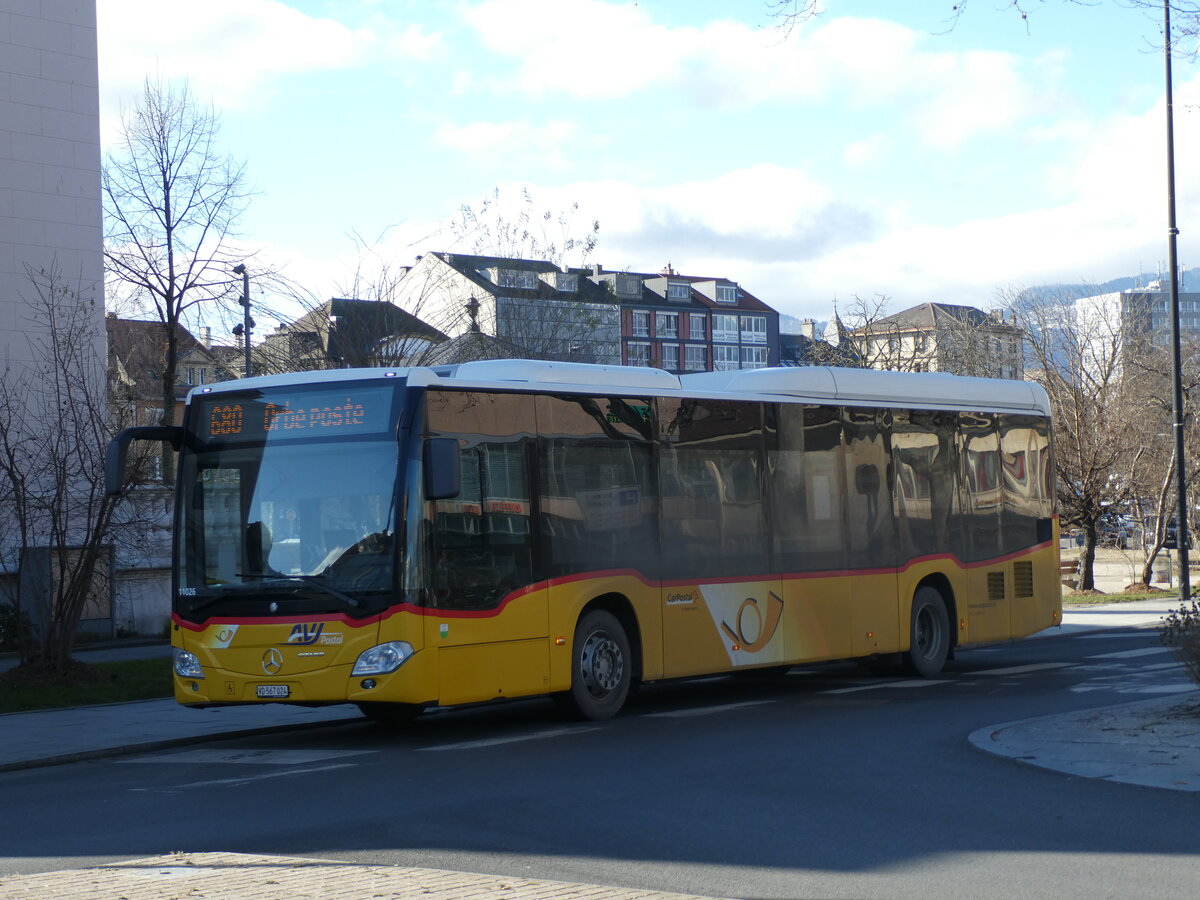 (232'504) - AVJ Les Bioux - VD 567'024 - Mercedes am 30. Januar 2022 beim Bahnhof Yverdon