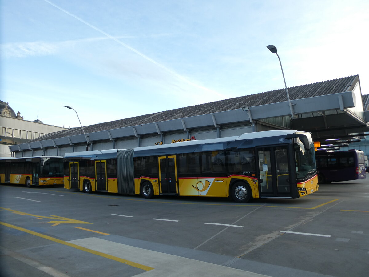 (232'623) - PostAuto Bern - Nr. 11'245/BE 546'245 - Solaris am 6. Februar 2022 in Bern, Postautostation