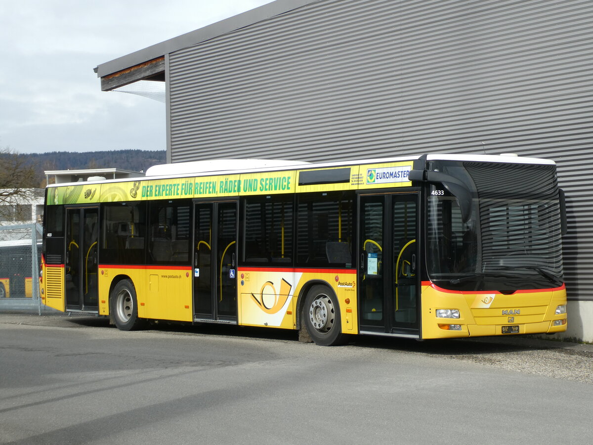 (232'675) - PostAuto Nordschweiz - (BL 214'224) - MAN (ex SO 149'606) am 6. Februar 2022 in Laufen, Garage