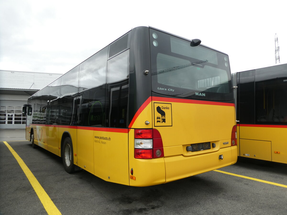 (232'718) - Mattli, Wassen - (UR 9261) - MAN am 6. Februar 2022 in Kerzers, Interbus