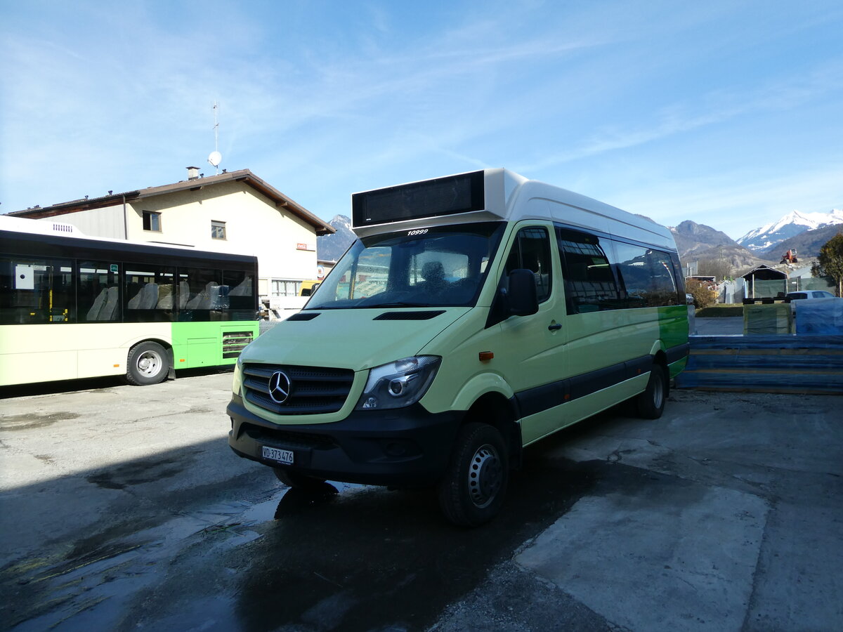 (232'781) - TPC Aigle - VD 373'476 - Mercedes (ex Nr. CP29) am 12. Februar 2022 in Collombey, Garage