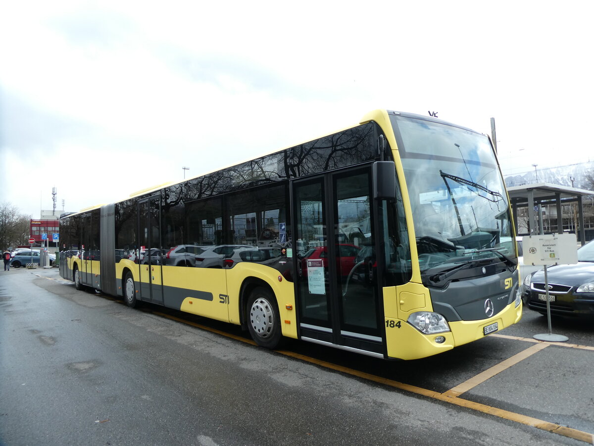 (233'057) - STI Thun - Nr. 184/BE 804'184 - Mercedes am 21. Februar 2022 in Thun, CarTerminal