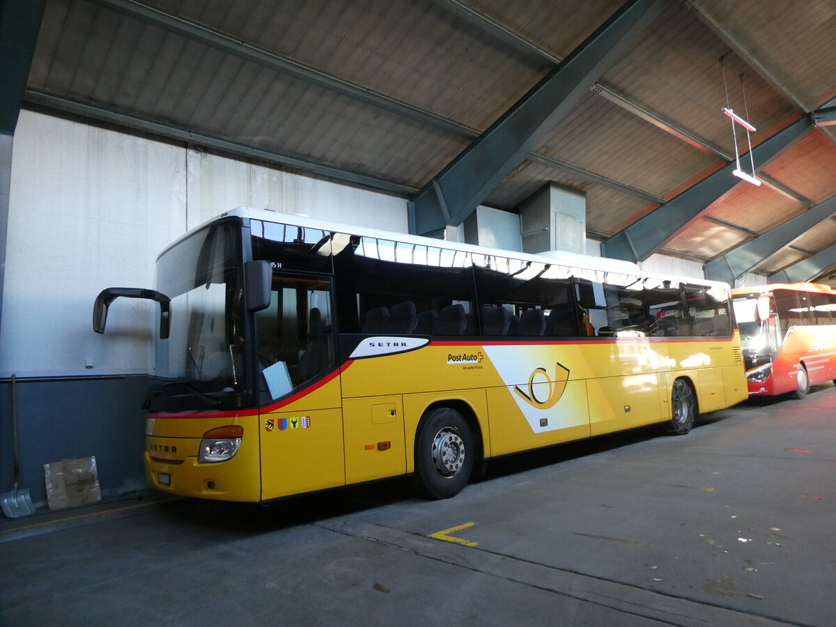 (233'091) - PostAuto Bern - Nr. 73/BE 171'453 - Setra (ex AVG Meiringen Nr. 73) am 23. Februar 2022 in Adelboden, Busstation (Einsatz AFA)