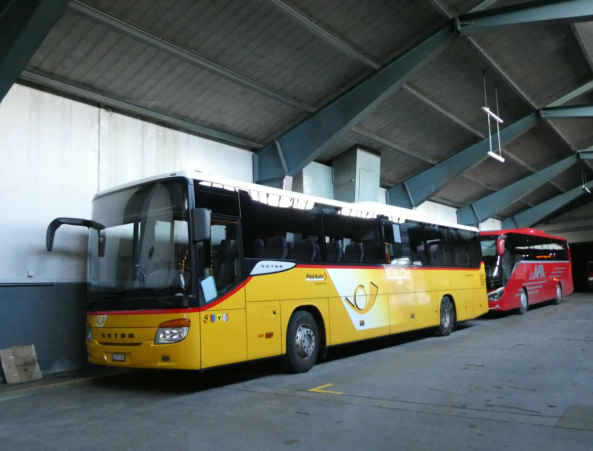 (233'108) - PostAuto Bern - Nr. 73/BE 171'453 - Setra (ex AVG Meiringen Nr. 73) am 23. Februar 2022 in Adelboden, Busstation (Einsatz AFA)