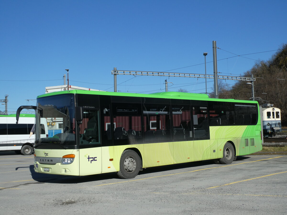 (233'140) - TPC Aigle - Nr. 28/VD 594'326 - Setra (ex Volnbusz, H-Budapest) am 26. Februar 2022 in Aigle, Dpt