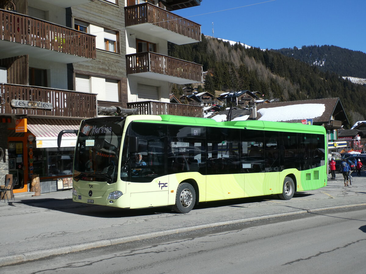 (233'183) - TPC Aigle - Nr. 21/VD 4151 - Mercedes (ex Brmmel, D-Raesfeld) am 26. Februar 2022 in Morgins, Post