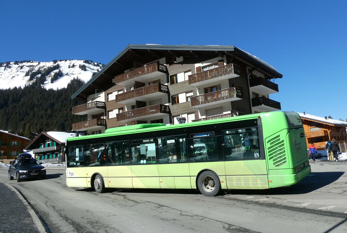 (233'188) - TPC Aigle - Nr. 301/VD 1201 - Irisbus am 26. Februar 2022 in Morgins, Post