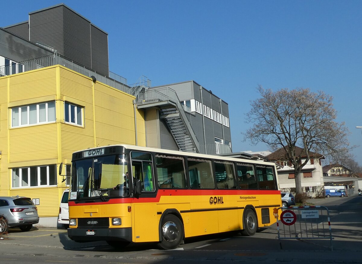 (233'384) - Gohl, Herzogenbuchsee - Nr. 11/BE 54'324 - NAW/Hess (ex Flury, Balm; ex Steiner, Altbron Nr. 11) am 6. Mrz 2022 in Thun, Alpenstrasse