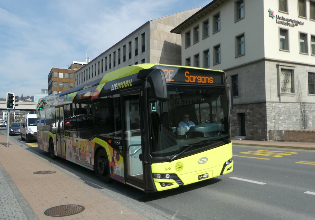 (233'538) - BOS PS Anstalt, Vaduz - Nr. 520/FL 40'205 - Solaris am 8. Mrz 2022 in Vaduz, Post