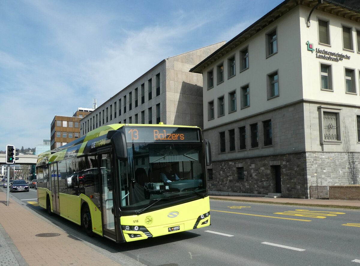 (233'539) - BOS PS Anstalt, Vaduz - Nr. 518/FL 40'203 - Solaris am 8. Mrz 2022 in Vaduz, Post