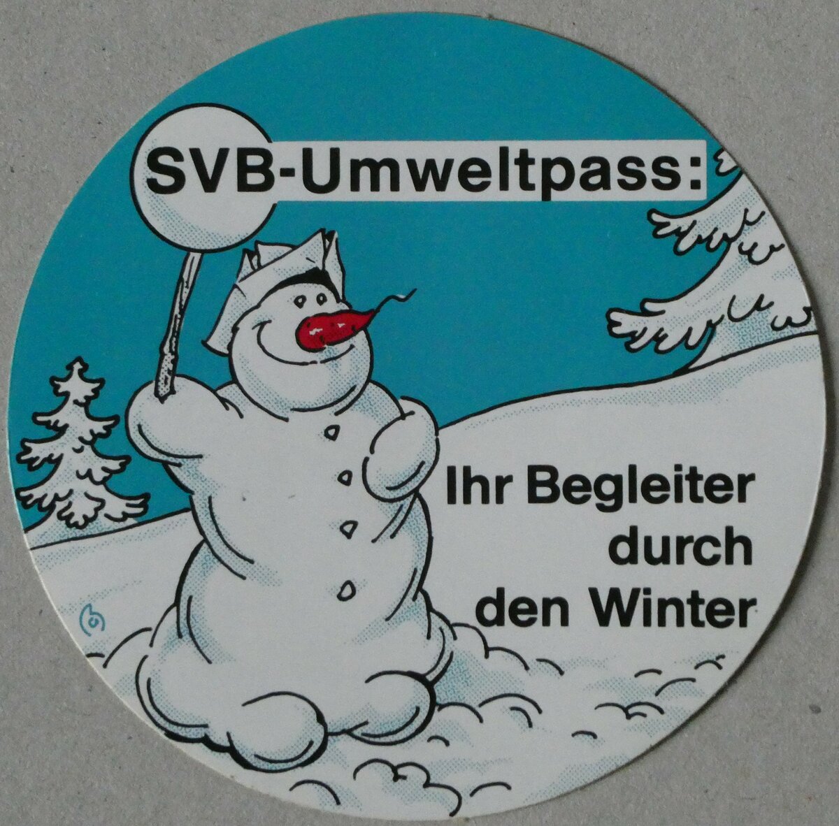 (233'580) - Kleber fr den SVB-Umweltpass am 9. Mrz 2022 in Thun