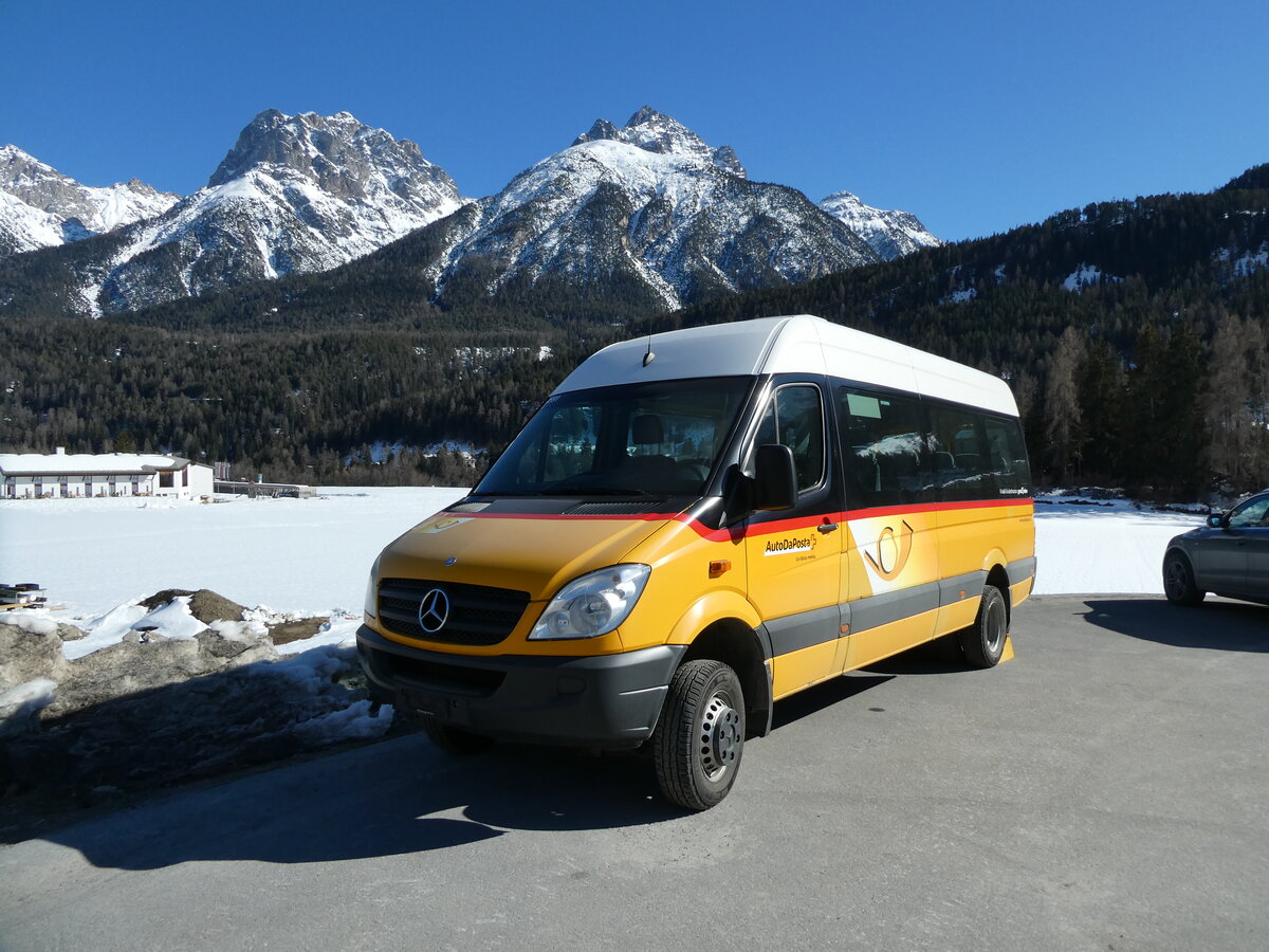 (233'693) - PostAuto Graubnden - (GR 78'339) - Mercedes (ex Graf, Brail) am 10. Mrz 2022 in Scuol, Garage