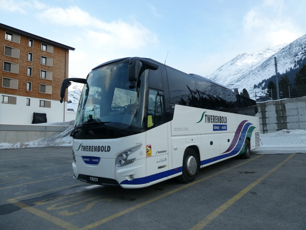 (233'824) - Twerenbold, Baden - Nr. 6/AG 15'645 - VDL am 11. Mrz 2022 in Andermatt, Bahnhofplatz 