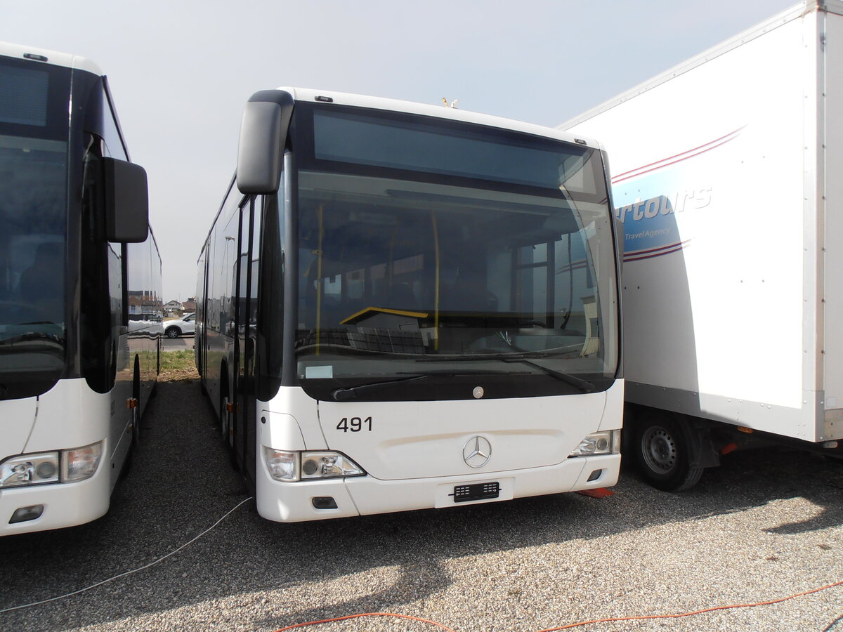 (233'892) - Intertours, Domdidier - Nr. 491 - Mercedes (ex Steiner, Ortschwaben Nr. 12) am 13. Mrz 2022 in Domdidier, Garage