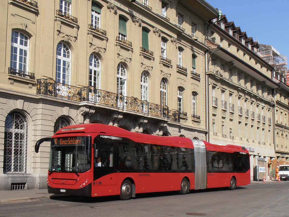 (234'133) - Bernmobil, Bern - Nr. 884/BE 832'884 - Volvo am 28. Mrz 2022 in Bern, Bundesplatz