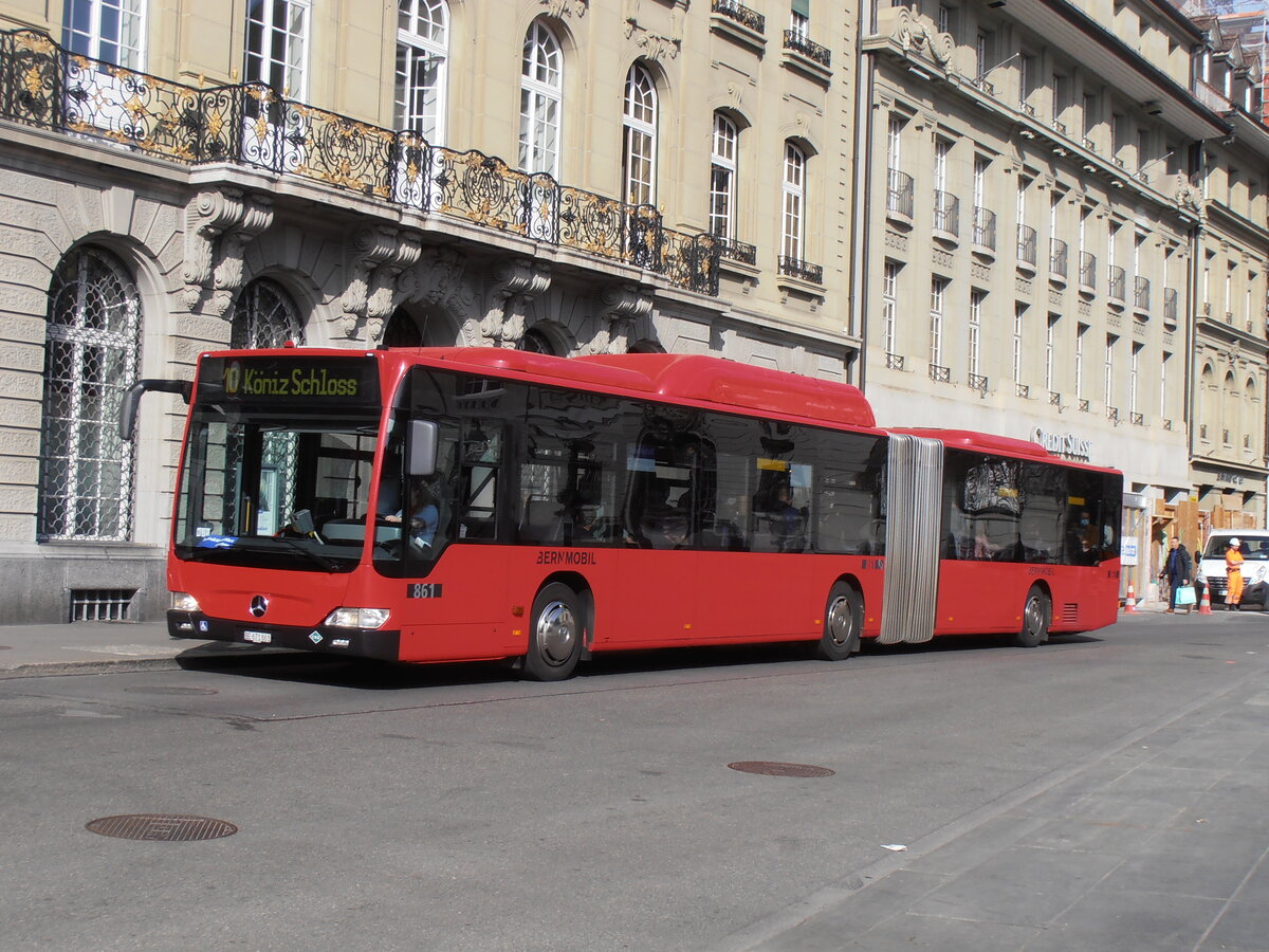 (234'137) - Bernmobil, Bern - Nr. 861/BE 671'861 - Mercedes am 28. Mrz 2022 in Bern, Bundesplatz