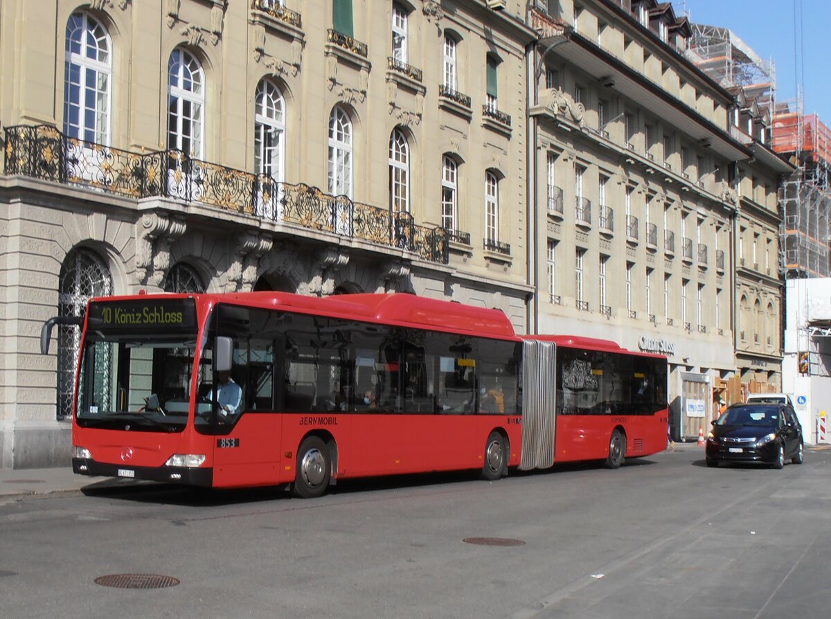 (234'139) - Bernmobil, Bern - Nr. 853/BE 671'853 - Mercedes am 28. Mrz 2022 in Bern, Bundesplatz