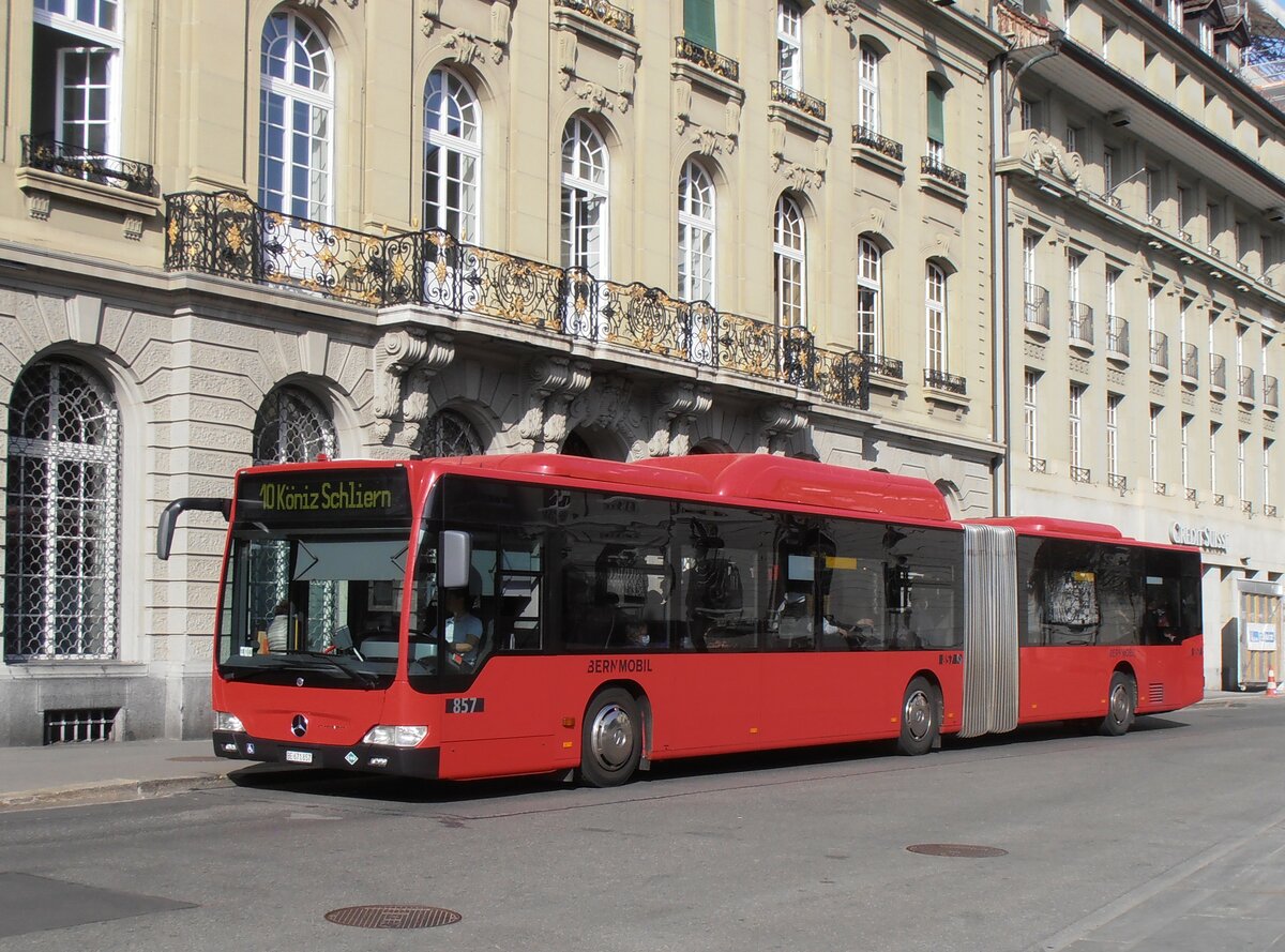 (234'143) - Bernmobil, Bern - Nr. 857/BE 671'857 - Mercedes am 28. Mrz 2022 in Bern, Bundesplatz