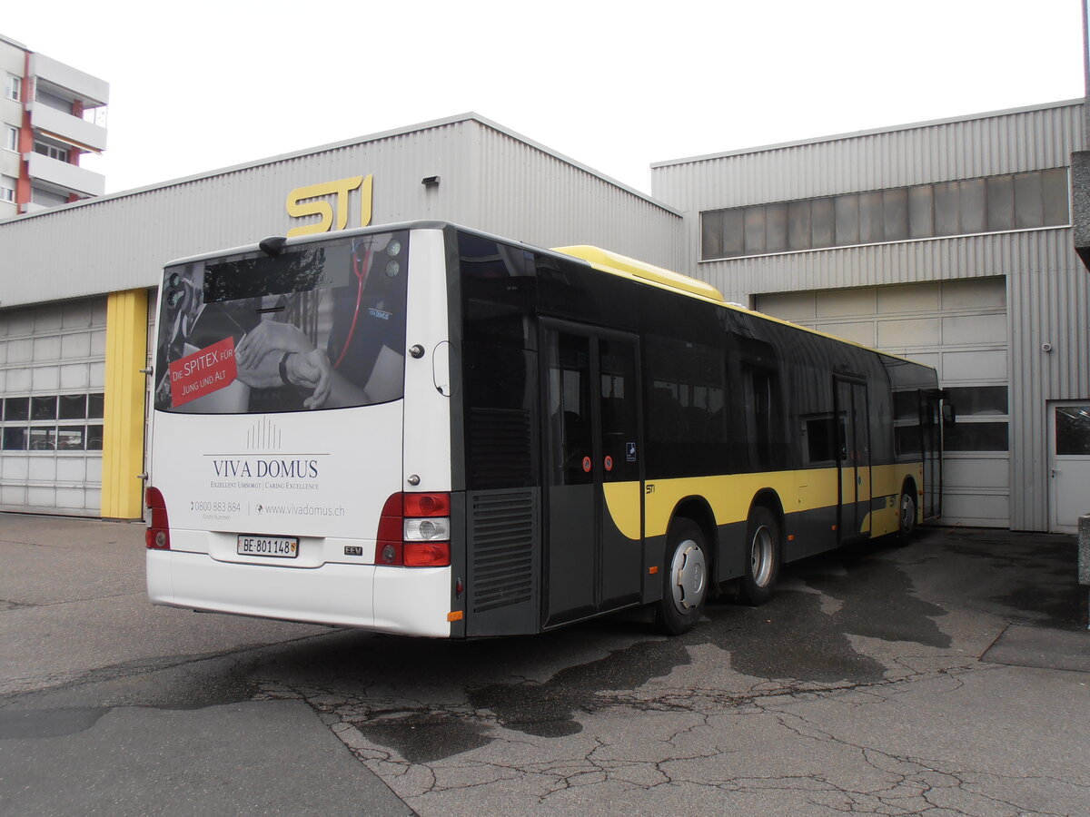 (234'174) - STI Thun - Nr. 148/BE 801'148 - MAN am 3. April 2022 in Thun, Garage