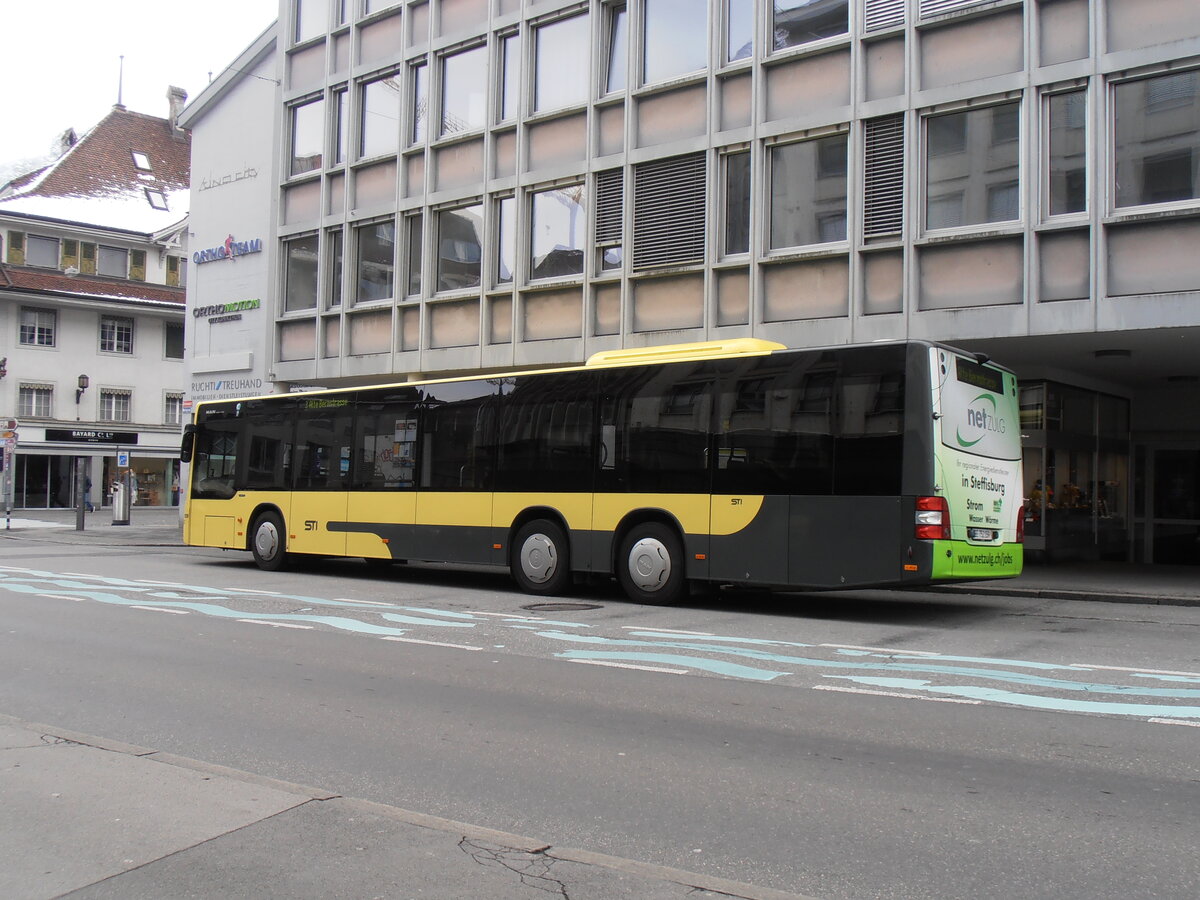 (234'190) - STI Thun - Nr. 159/BE 752'159 - MAN am 3. April 2022 in Thun, Sternenplatz (prov. Haltestelle)