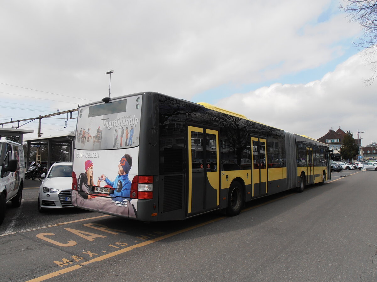 (234'208) - STI Thun - Nr. 700/BE 849'700 - MAN am 4. April 2022 in Thun, CarTerminal