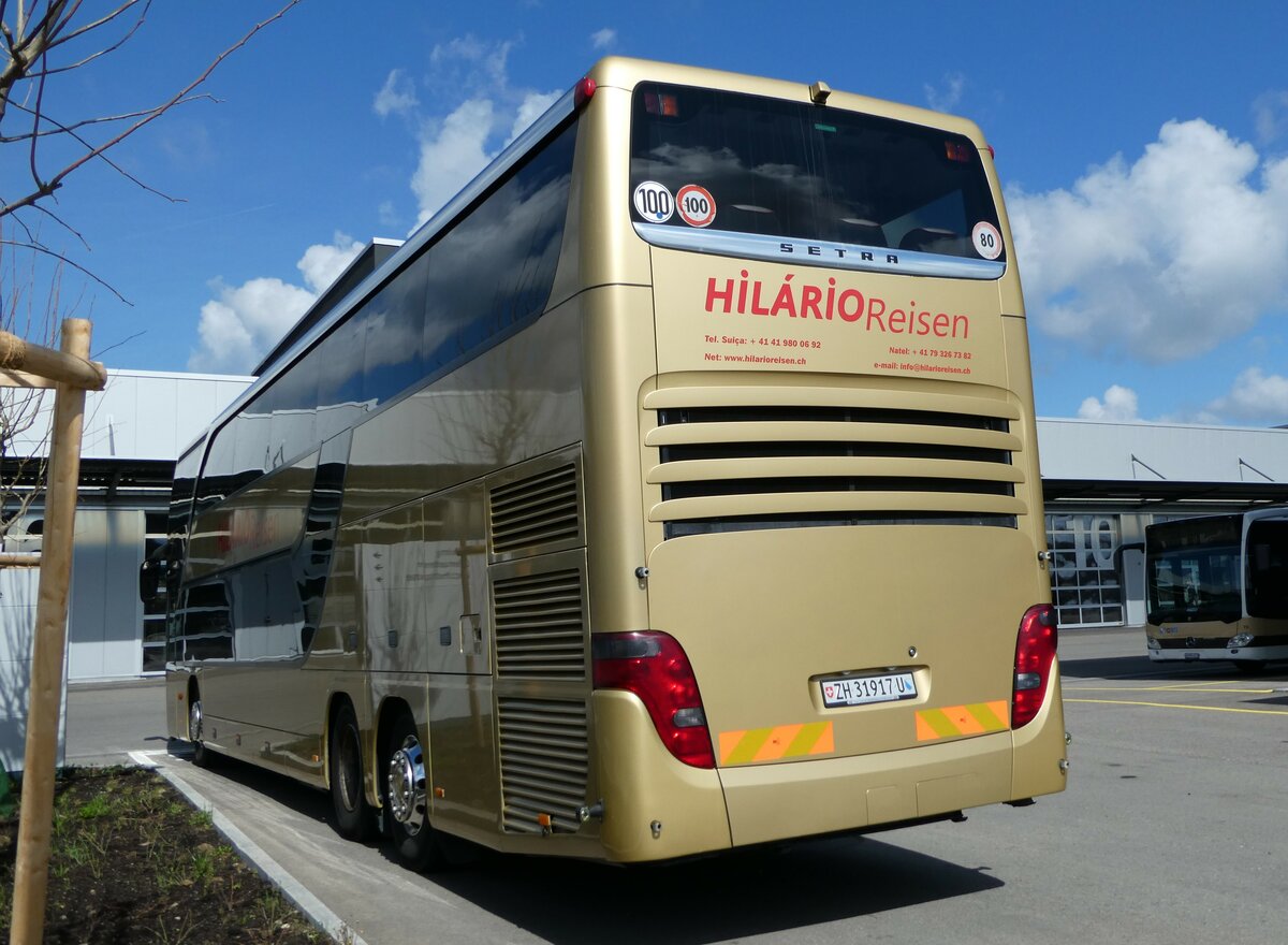 (234'306) - Hilrio, Schtz - ZH 31'917 U - Setra am 10. April 2022 in Winterthur, EvoBus