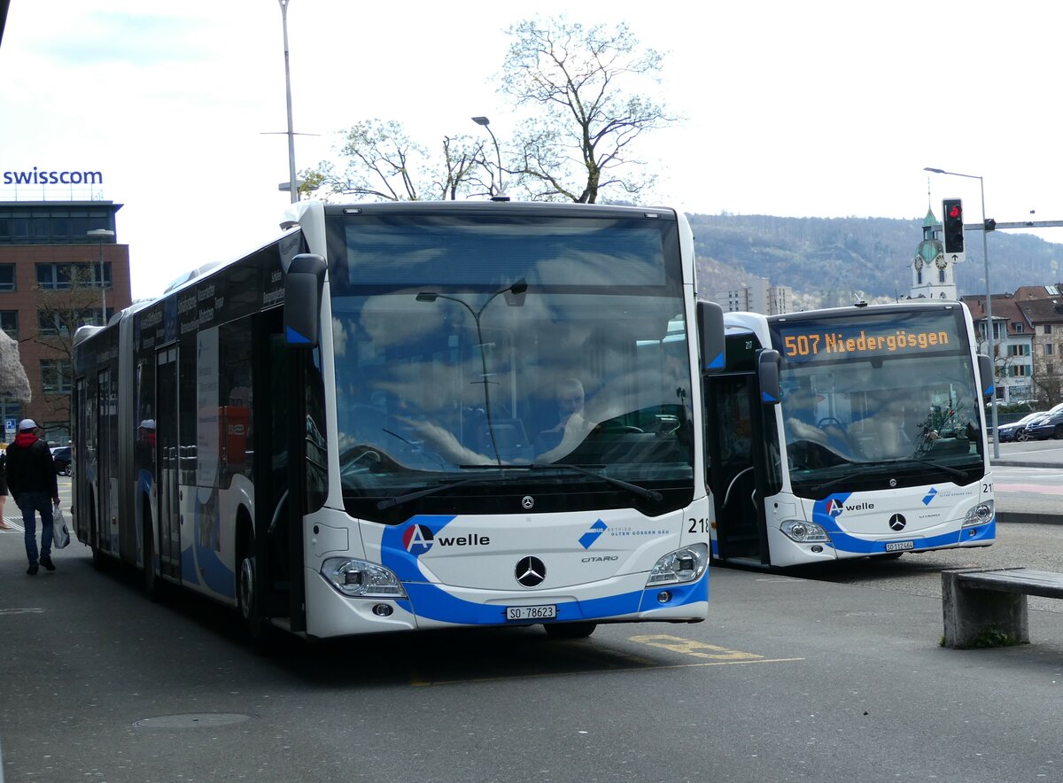 (234'363) - BOGG Wangen b.O. - Nr. 218/SO 78'623 - Mercedes am 10. April 2022 beim Bahnhof Olten