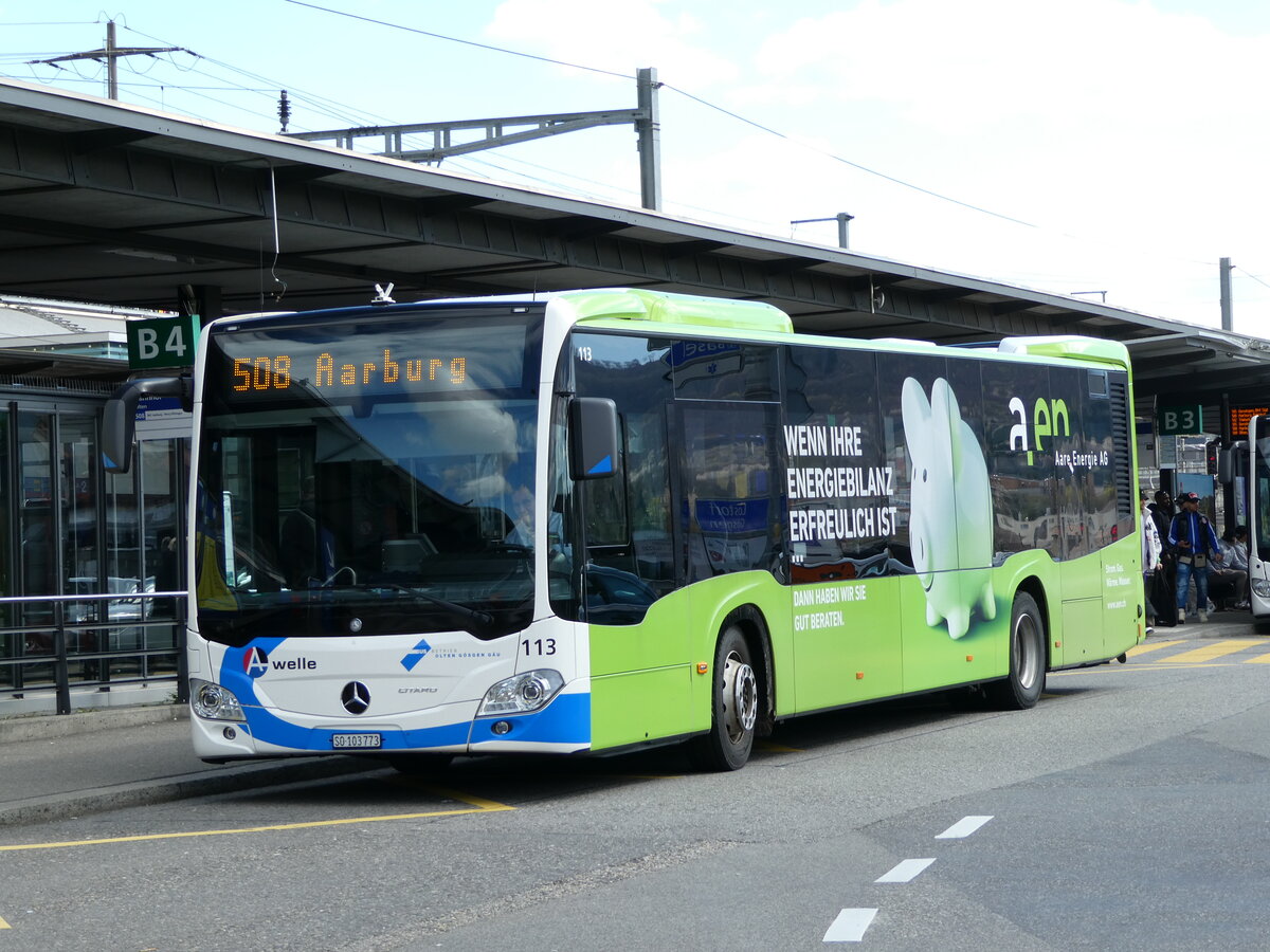 (234'367) - BOGG Wangen b.O. - Nr. 113/SO 103'773 - Mercedes am 10. April 2022 beim Bahnhof Olten